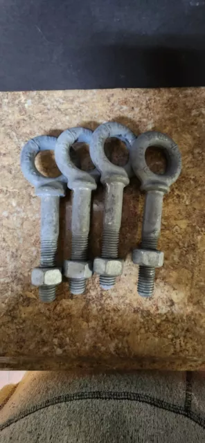 CG Crosby Group Eye bolt Galvanized Steel Set of 4 with nut (C8)