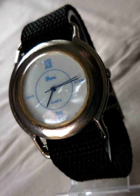 Montre Vintage DOMI à Quartz - Bracelet En Cuir Véritable - Occasion - Unisexe Adulte