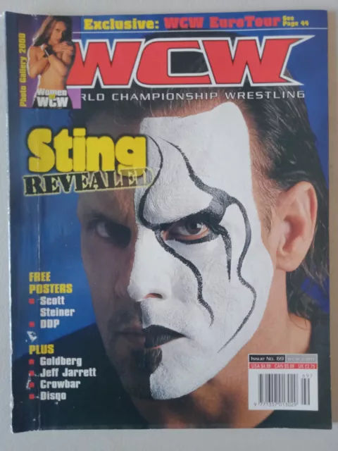 WCW  Magazine Issue No. 69 (2000)  Sting Pro Wrestling DDP Scott Steiner Poster