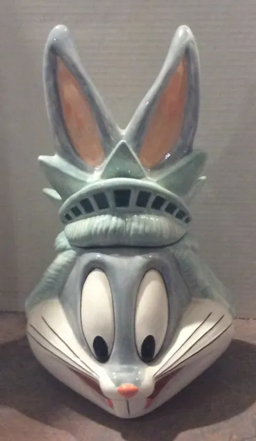 Warner Bros. Bugs Bunny NY NY Statue of Liberty Cookie Jar MIB