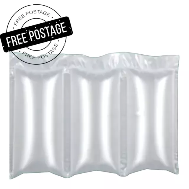 100 PRE INFLATED AIR PILLOWS CUSHIONS VOID LOOSE FILL WHITE CLEAR 100mm x 200mm