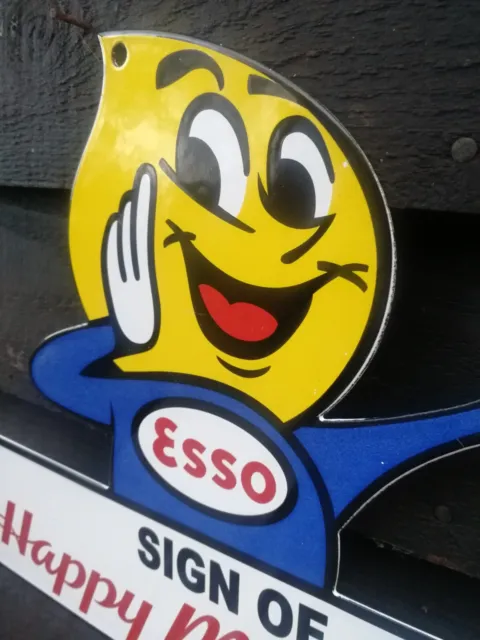 ESSO EMAILLESCHILD GARAGE Essomanschild Happy Motoring Esso Man Schild Garage VAC299 2