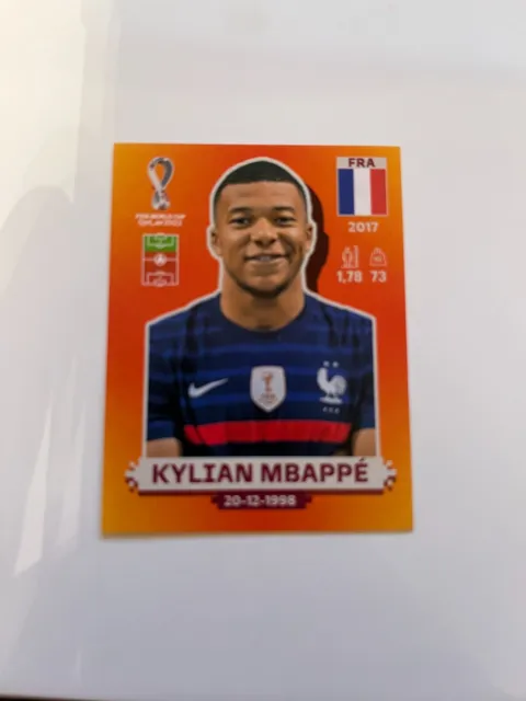 2022 World Cup Panini  FIFA World Cup Stickers  FRA18 FRA19 KYLIAN MBAPPE