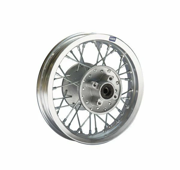 HMParts Pit Bike Dirt Cross Cerchio Alluminio Anodizzato 10 Pollici Post Argento