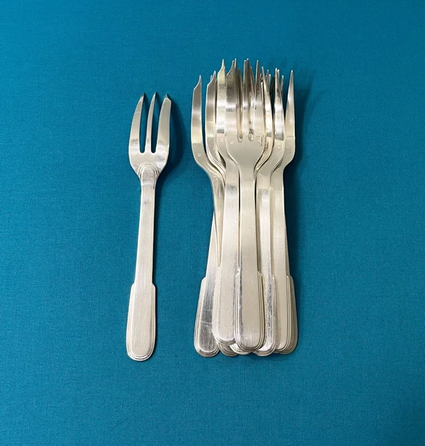 Fourchette à Gâteau Christofle – Modèle Rare LAOS – Argent Plaqué – Vintage 1920-1949