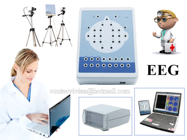 16-Channel EEG Analyzer Brain Electric Map System Machine electroencephalogram
