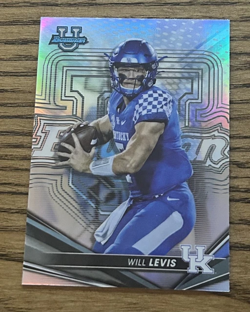 Will Levis 2022 Bowmans Best U Refractor #60 Kentucky Wildcats Tennessee Titans