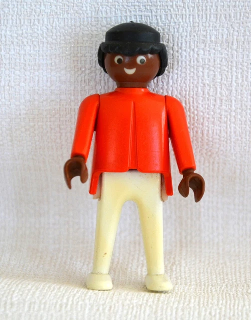 Figurine Playmobil Homme Chanteur De Rock - Accessoire Musique - Personnage De Couleur - Numéro 4784