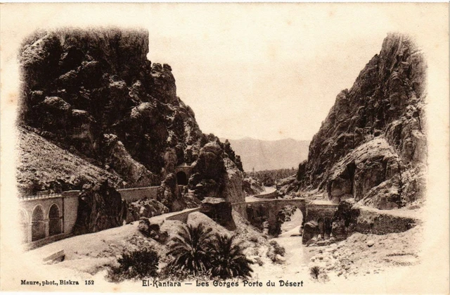 CPA AK EL-KANTARA - Les Gorges Porte du Désert ALGERIA (794787)
