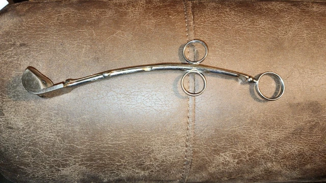 Antique La Force Adenotome with curved blade and basket, stamped KNY Scheerer