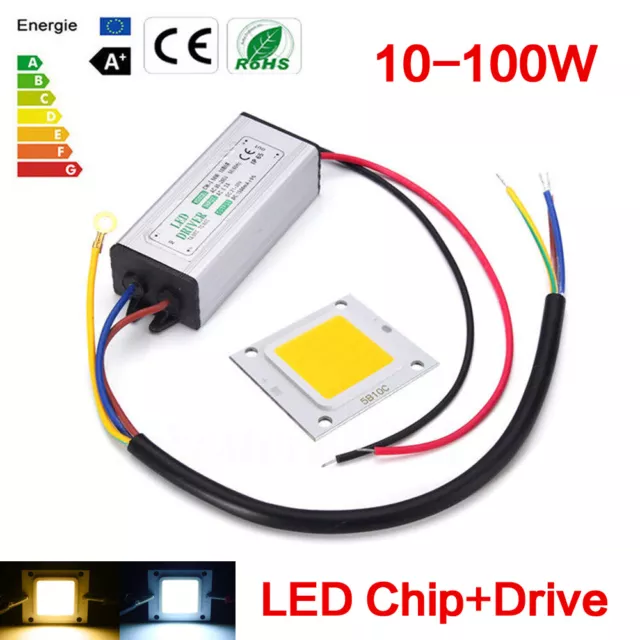 100W LED Driver+Chip 10W 20W 30W 50W 70W Bulb SMD Treiber Netzteil wasserdicht