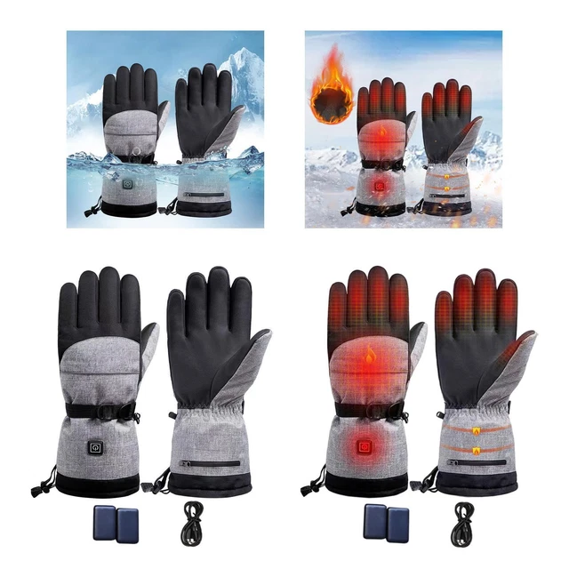 Gants chauffants électriques hommes femmes gants chauffants pour l'escalade