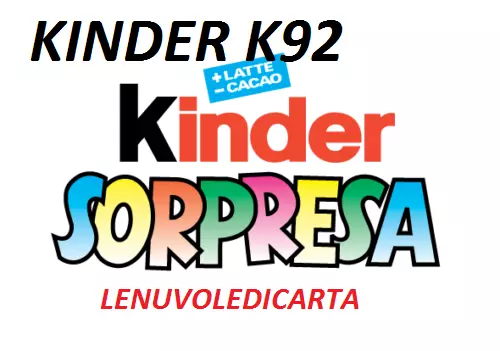 Sorpresa Sorpresina Kinder Ferrero K88 K91 91 K92 Un Numero A Scelta