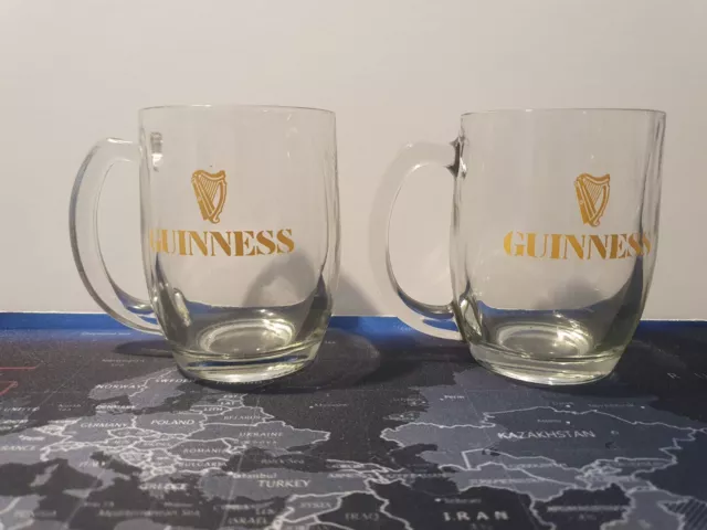 Pair Guinness Half Pint Tankards both Stamped 76