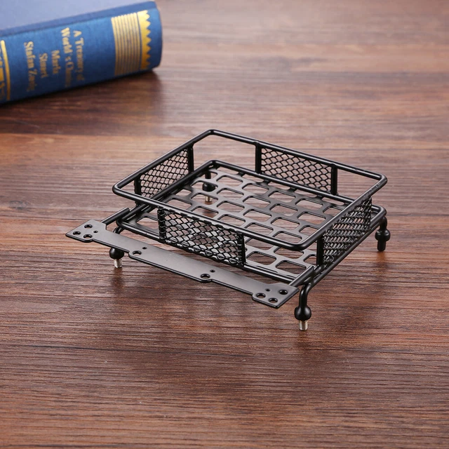 A METAL LUGGAGE Net Car Roof Rack Storage Net Spare Parts for 1/10 RC