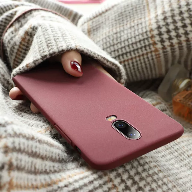 For OnePlus 9 8 7T Pro 6T 5T Shockproof Slim Hard Back Sandstone Skin Case Cover