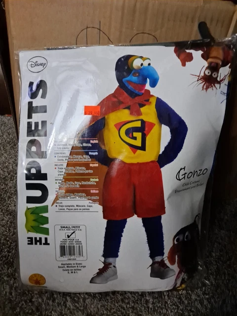 Disney The Muppets Child Gonzo Costume Dress Up Size Small (4-6)