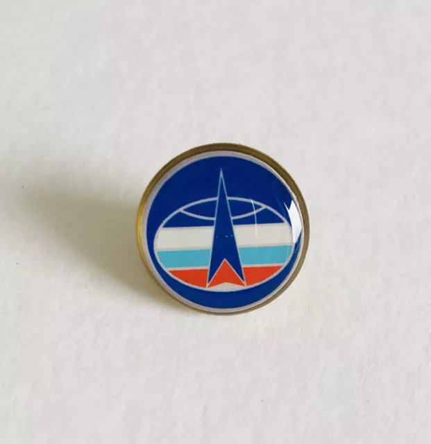 Russian Space Force Military Metal Acrylic Lapel Pin Badge 16 mm