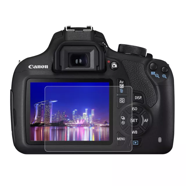 Película protectora de pantalla de vidrio templado antiarañazos para Canon EOS 1200D/1300D