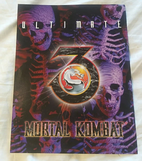Ultimate Mortal Kombat 3 Original Video Arcade Game Flyer Brochure Nos Nice! Ultimate Mortal Kombat 3 Original Video Arcade Game Flyer Brochure Nos Nice!