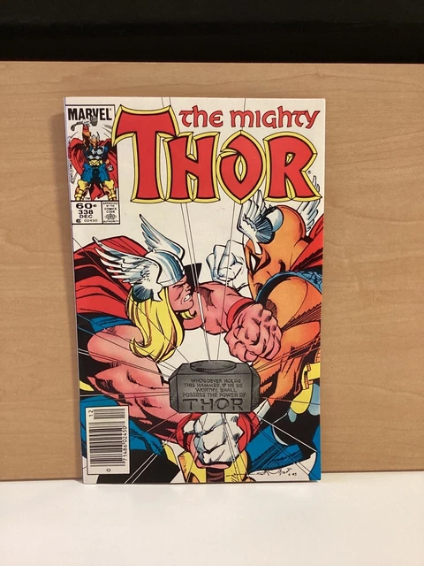 MIGHTY THOR #338 - 1st App Stormbreaker  (Marvel 2nd Beta Ray Bill, Newsstand)