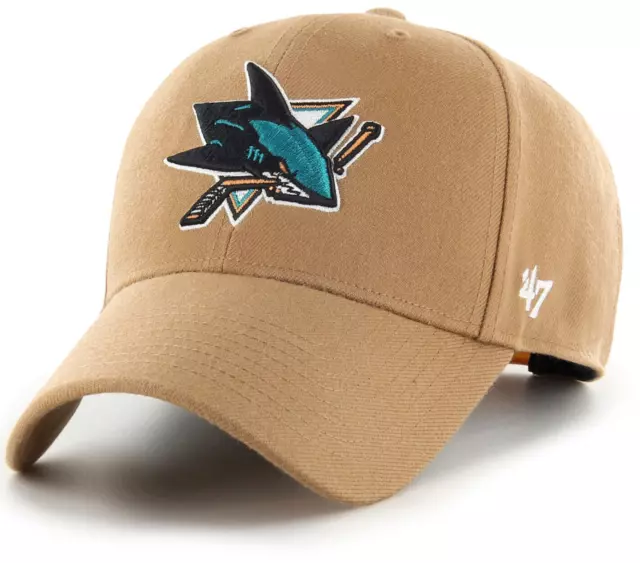 San Jose Sharks 47 Brand MVP Chameau Réglable NHL Casquette Équipe