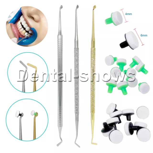 Dental Resin Composite Handle Fast Quick Tools Foam Pads OptraSculpt Instruments