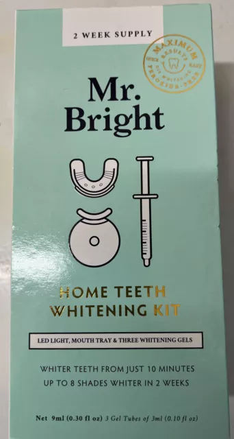 Mr. Kit de blanqueamiento de luz LED para dientes brillantes para el hogar suministro de 2 semanas