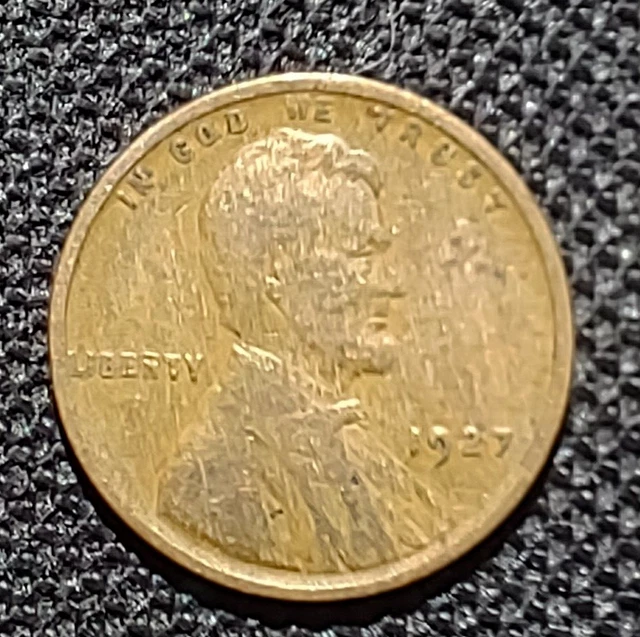 1927 Lincoln Wheat Cent Penny US Coin