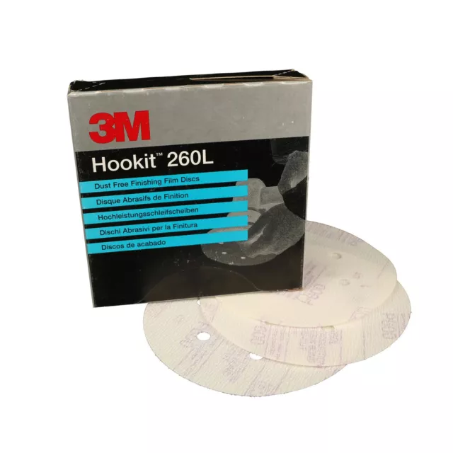 3M™ Hookit™ Kletthaftende Scheibe 260L, 150 mm, P600, 9-fach gelocht E62015