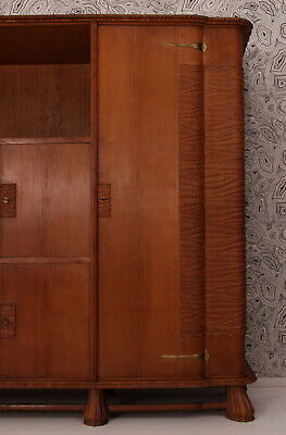 Art Nouveau Colli Turin Cabinet 10er 20er J. Oak Wardrobe Oak 20s Armoire 3