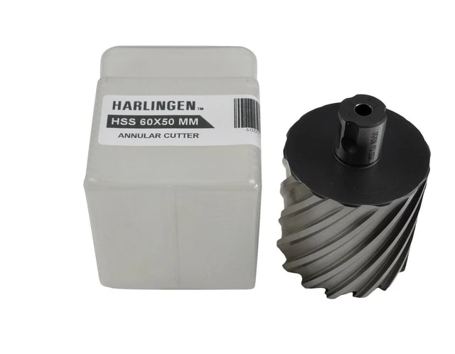 60 x 50mm HSS Annular Broach Cutter Universal Weldon Shank Rotabroach Slugger