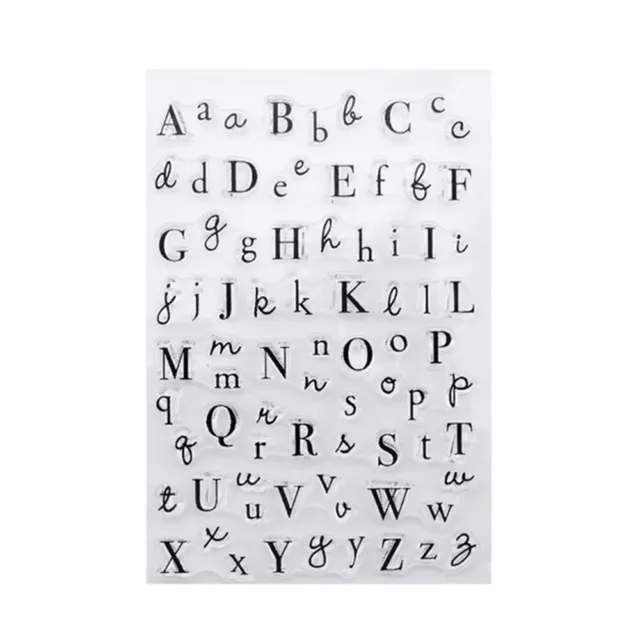 Alphabet Letter Number Silicone Stamps Embossing For Scrapbooking Baking Cake