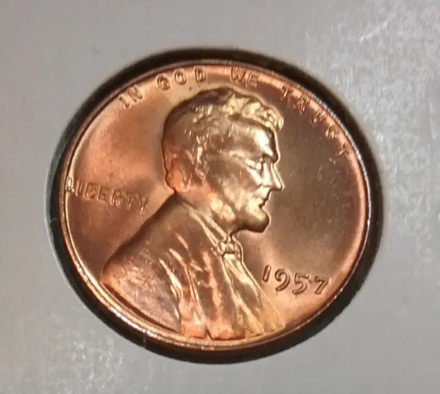 1957 Lincoln Wheat Cent  P - BU - Uncirculated