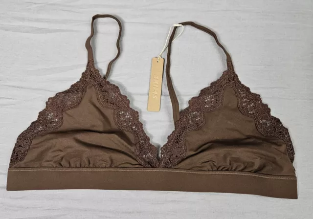 SIZE 4X SKIMS Fits Everybody Lace Triangle Bralette NEON orchid BR