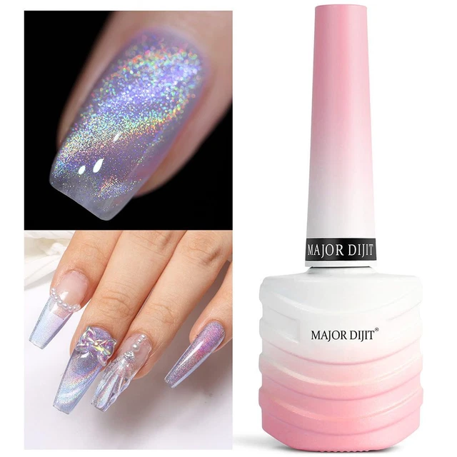 à ongles Gel œil de chat Colle de photothérapie à ongles Arc-en-ciel Spar