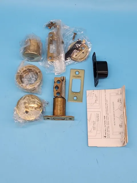 Baldwin Hardware 8041-030 Auxiliary Deadbolt Cylinder/Turnpiece Brass (No Key) 3