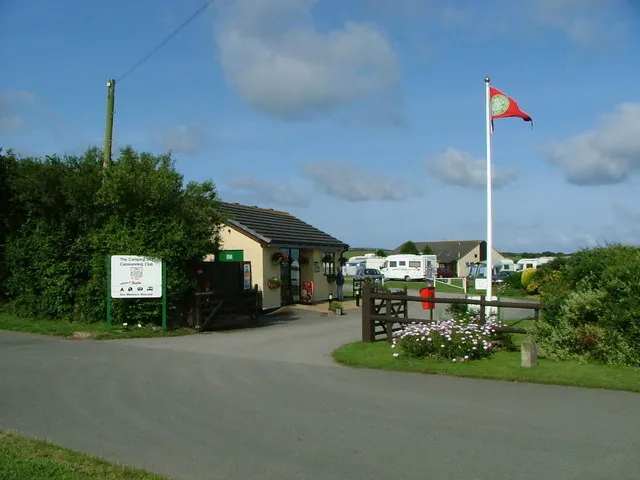 Photo 6x4 The Camping and Caravanning Club Treskinnick Cross on the A39 B c2006