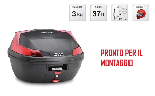 Rete Elastica Portaoggetti GIVI T10N Per Kymco Downtown 125 E Moto Scooter – Colore Nero