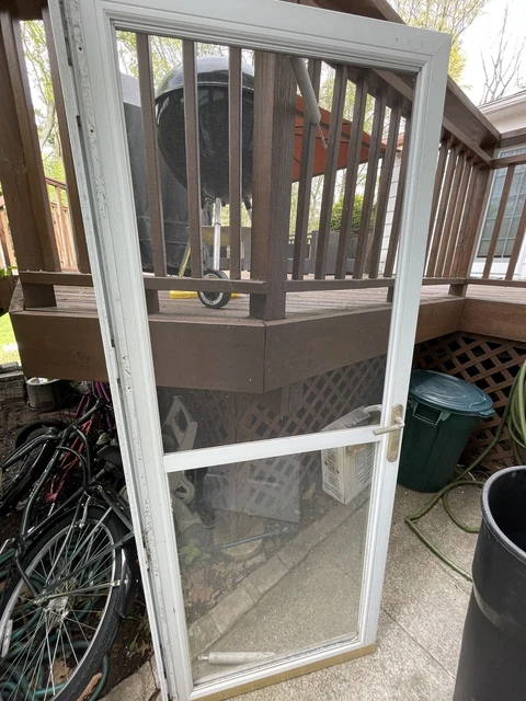 exterior storm door 32 X 80