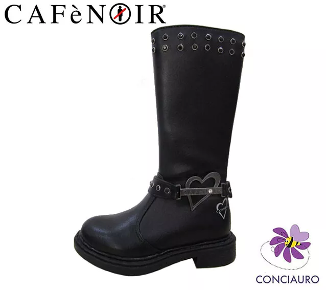 BAMBINA STIVALI SCARPE Cafenoir Tacco Plateau Comodo Moda Inverno