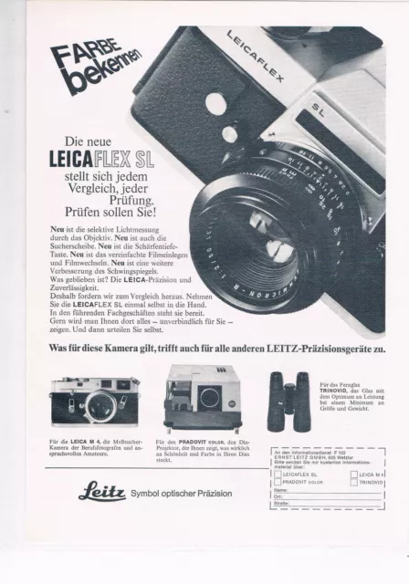 Leica Leitz Werbeanzeige Werbung Leica #9 NG