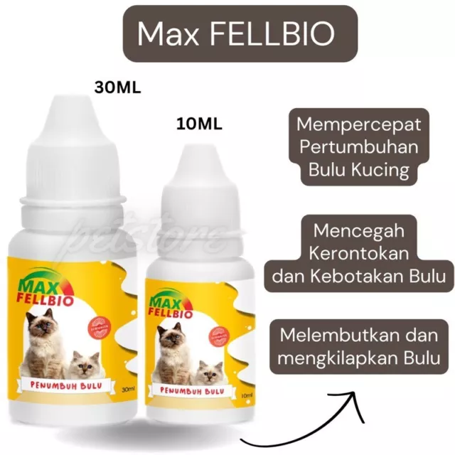 1x 30ml Max Fellbio Cat Hair Growth Free Shipping Hairball Controll