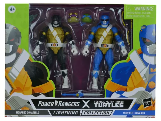 Hasbro Lightning Power Rangers TMNT TURTLE Morphed Donatello & Morphed Leonardo