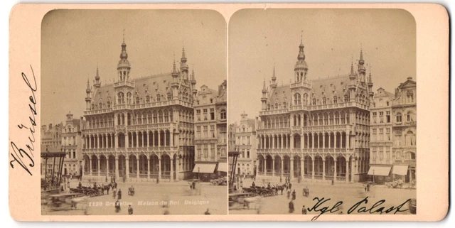 vue stéréoscopique-Photo Photographe inconnu,  vue de Bruxelles, Maison du Roi