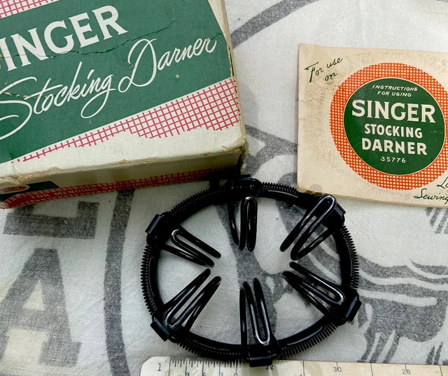 Singer Stocking Darner 35774 w/ 35766 Box & Instructions Vintage Simanco USA Singer Stocking Darner 35774 w/ 35766 Box & Instructions Vintage Simanco USA