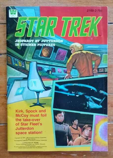 1979 Star Trek Jeopardy at Jutterdon Coloring Book Sticker Pictures By Whitman