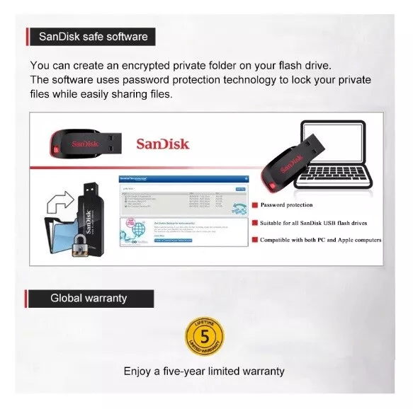 Clé USB SanDisk CZ73 Ultra Flair 16GB, 32GB, 64GB, 128GB, 256GB USB 3.0 2
