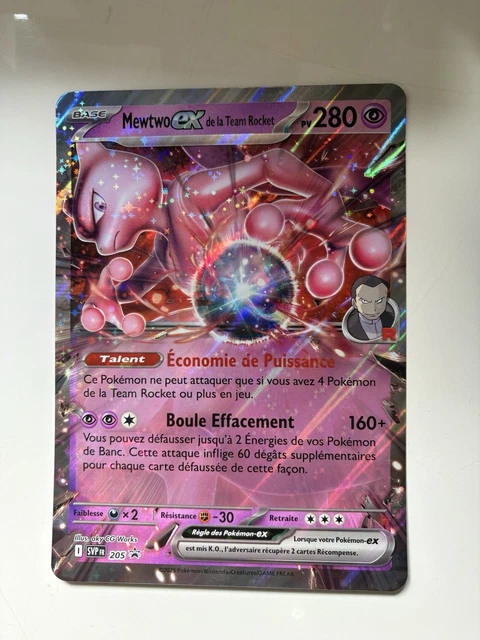 Mewtwo-ex de la Team Rocket - 213/182 - Ultra Rare - Rivalités Destinées