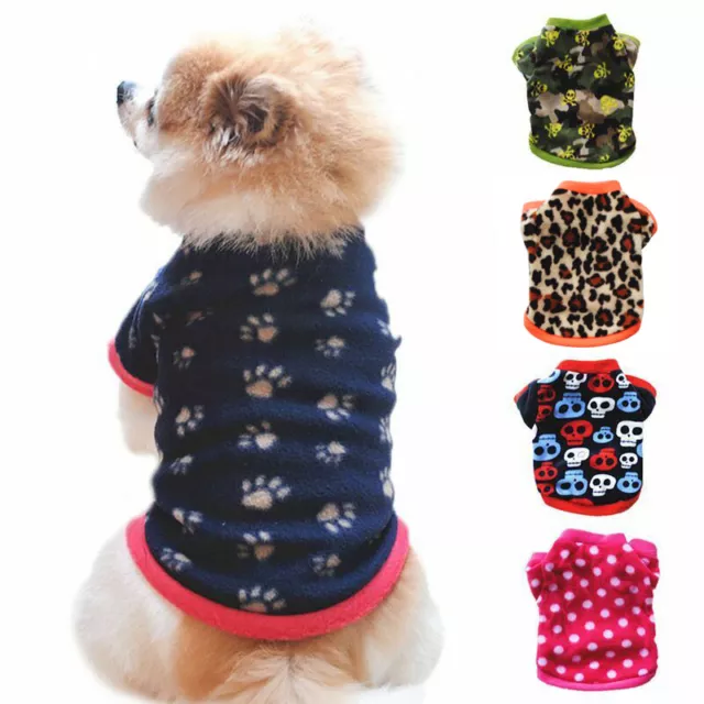 Cute Pet Dog Warm Jumper Sweater Clothes Puppy Jumpsuit Pullover Cat Coat Winter